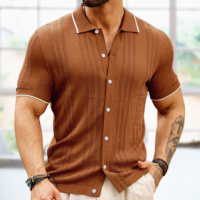 Men's Casual Short-sleeved Polo Shirt