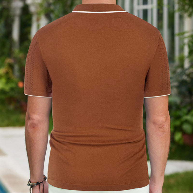 Men's Casual Short-sleeved Polo Shirt