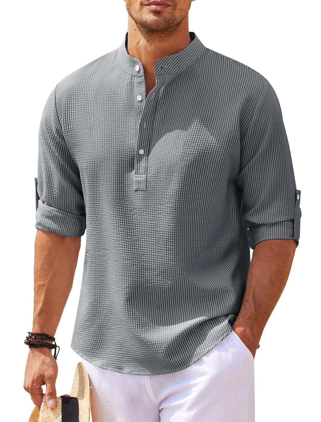 Men's Casual Collar Solid Shirt
