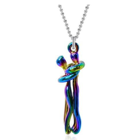 Unisex Men Women Love Hug Necklace