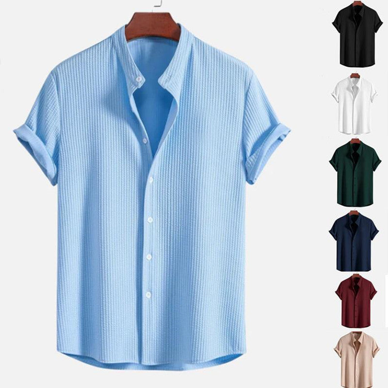 Men's Top Casual Short Sleeve Loose Shirt