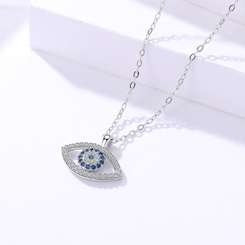 Demon Eye Sterling Silver Necklace