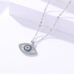 Demon Eye Sterling Silver Necklace