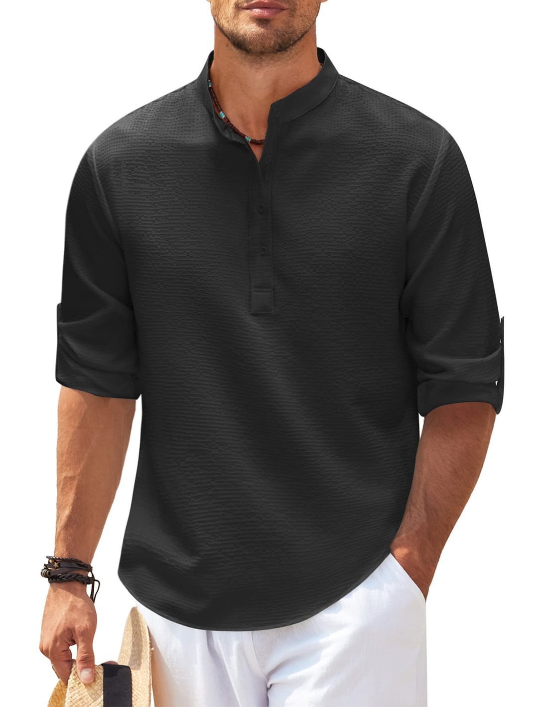 Men's Casual Collar Solid Shirt