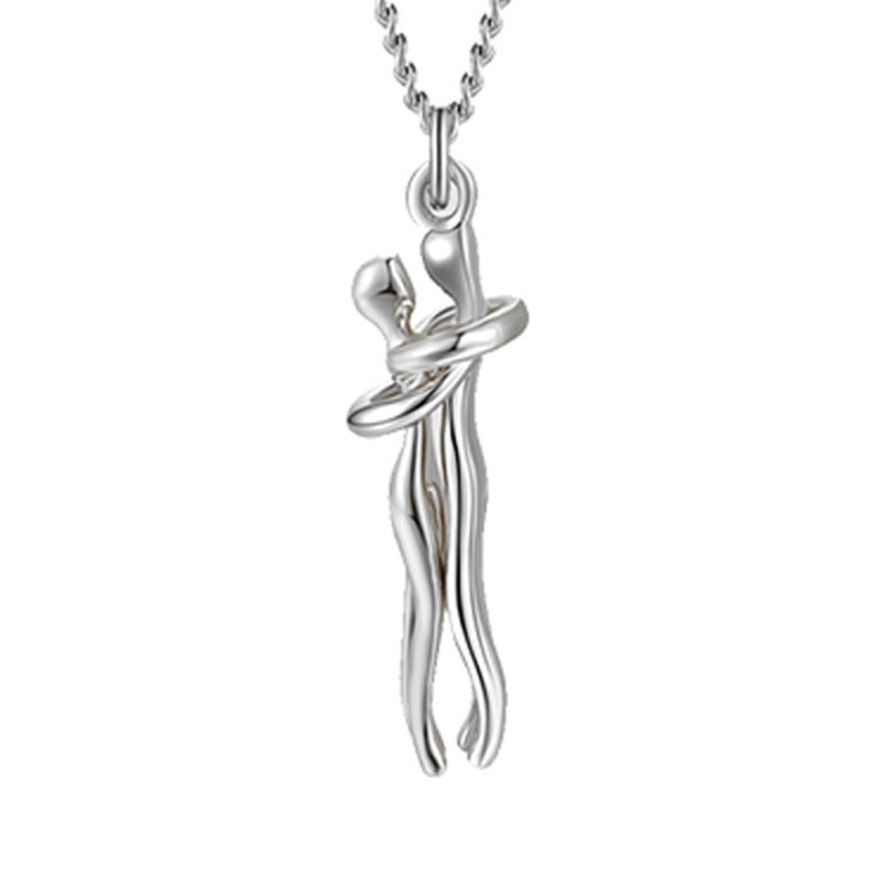 Unisex Men Women Love Hug Necklace