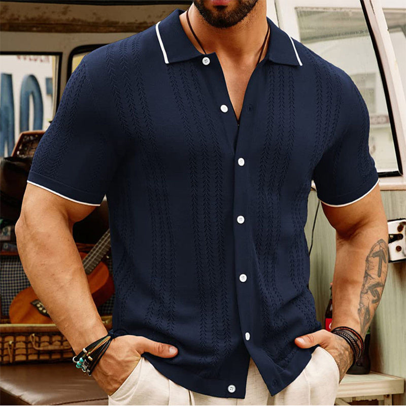 Men's Casual Short-sleeved Polo Shirt