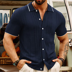 Men's Casual Short-sleeved Polo Shirt