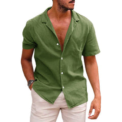 Men's Casual Short Sleeve Beach Shirt