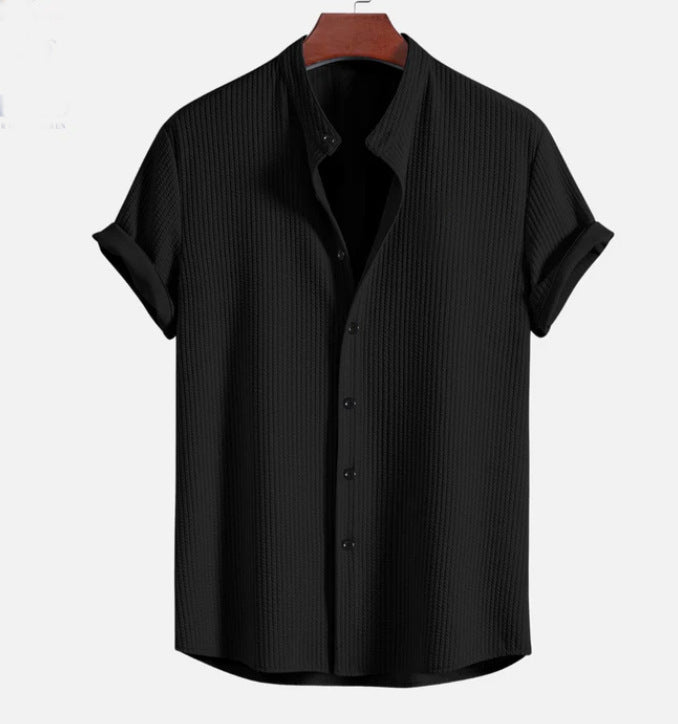 Men's Top Casual Short Sleeve Loose Shirt