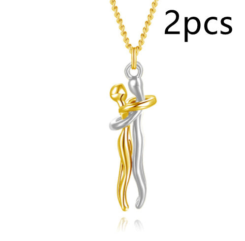 Unisex Men Women Love Hug Necklace