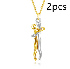 Unisex Men Women Love Hug Necklace