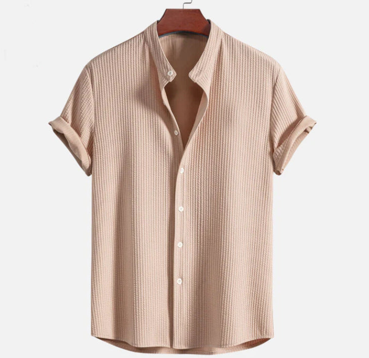 Men's Top Casual Short Sleeve Loose Shirt