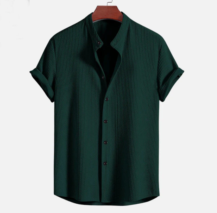 Men's Top Casual Short Sleeve Loose Shirt