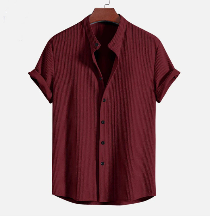 Men's Top Casual Short Sleeve Loose Shirt