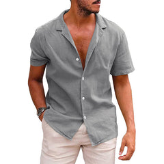 Men's Casual Short Sleeve Beach Shirt