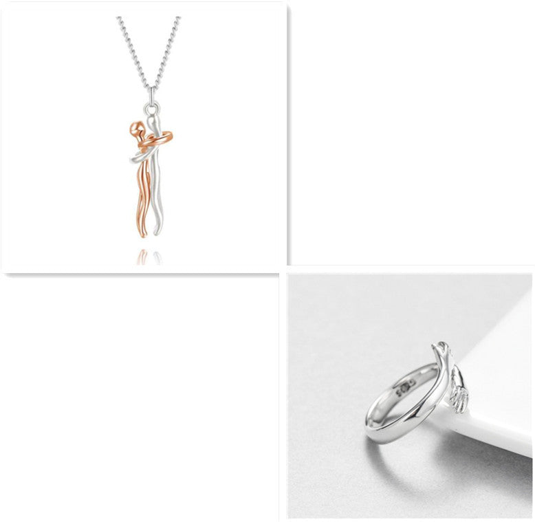 Unisex Men Women Love Hug Necklace