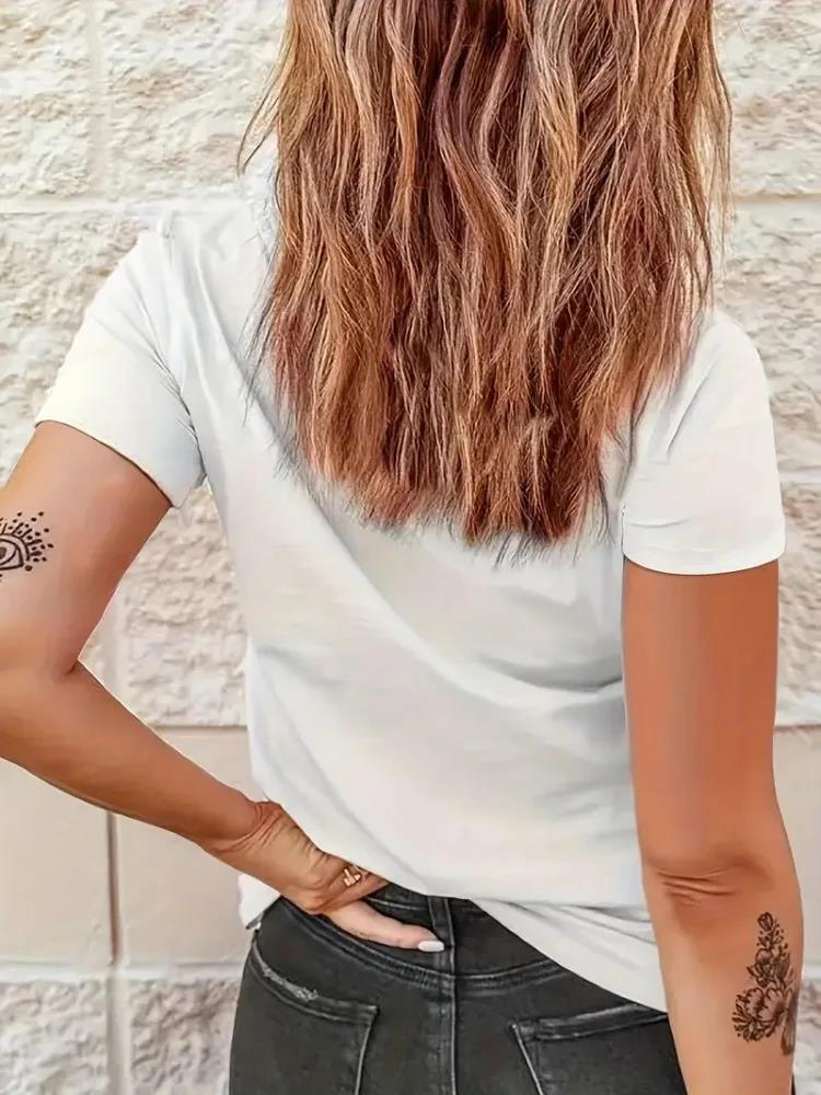 Cowgirl Floral Print T-shirts Women