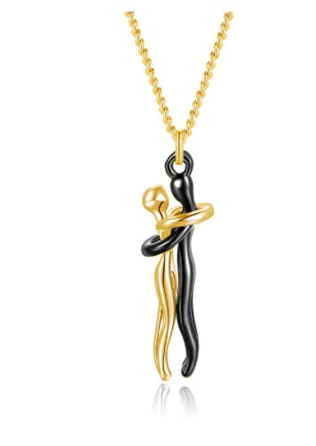 Unisex Men Women Love Hug Necklace