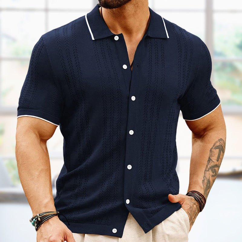 Men's Casual Short-sleeved Polo Shirt