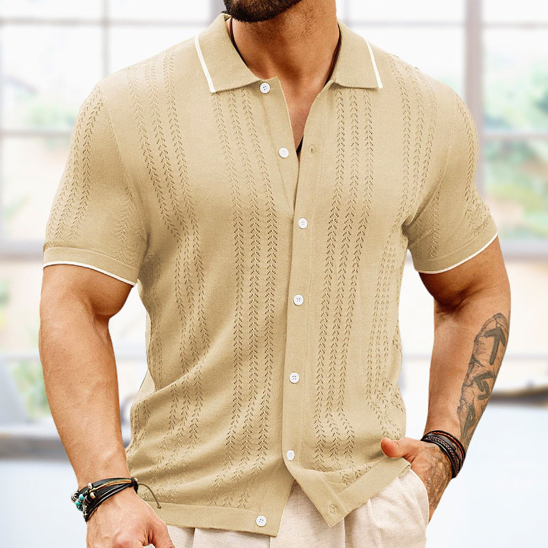 Men's Casual Short-sleeved Polo Shirt